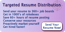 Distribute your resume to 360+ job boards!
